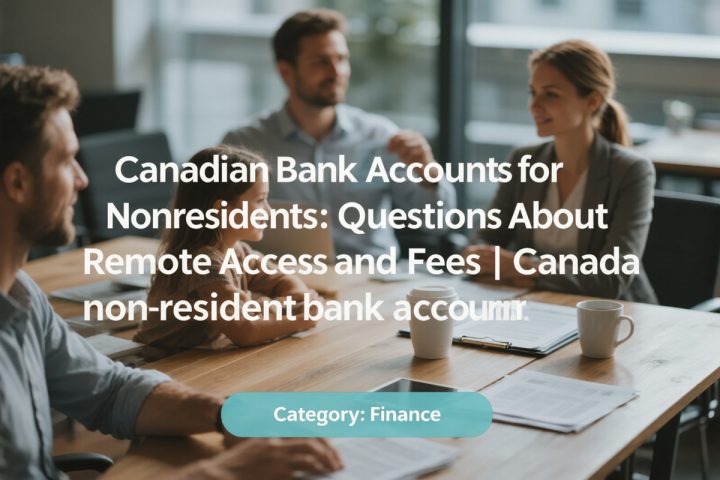 Canadian Bank Accounts for Nonresidents: Questions About Remote Access and Fees