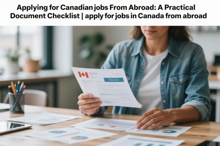 Applying for Canadian Jobs From Abroad: A Practical Document Checklist