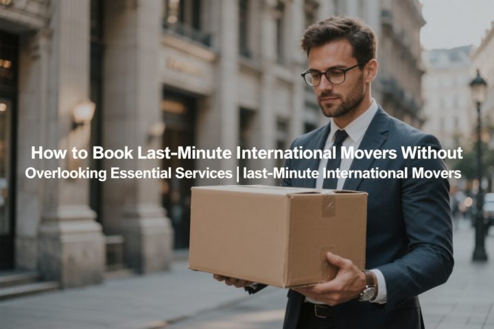 How to Book Last-Minute International Movers Without Overlooking Essential Services