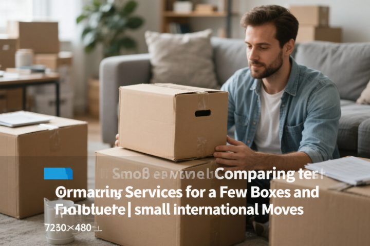 Small International Moves: Comparing Services for a Few Boxes and Furniture Items