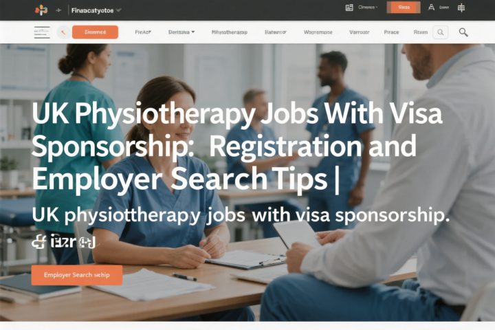 UK Physiotherapy Jobs With Visa Sponsorship: Registration and Employer Search Tips