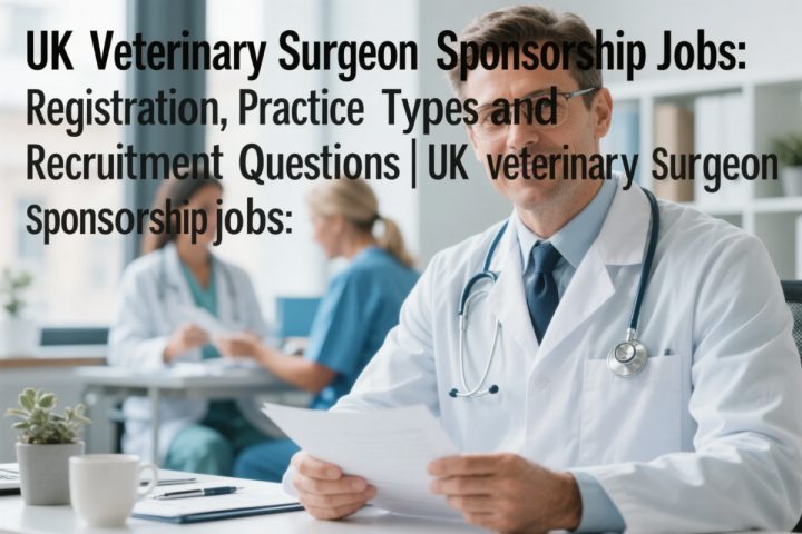 UK Veterinary Surgeon Sponsorship Jobs: Registration, Practice Types and Recruitment Questions