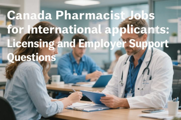 Canada Pharmacist Jobs for International Applicants: Licensing and Employer Support Questions