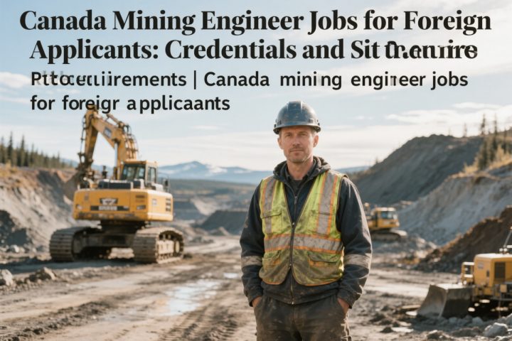 Canada Mining Engineer Jobs for Foreign Applicants: Credentials and Site Requirements