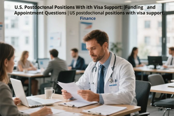 U.S. Postdoctoral Positions With Visa Support: Funding and Appointment Questions