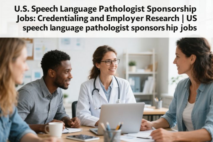 U.S. Speech Language Pathologist Sponsorship Jobs: Credentialing and Employer Research