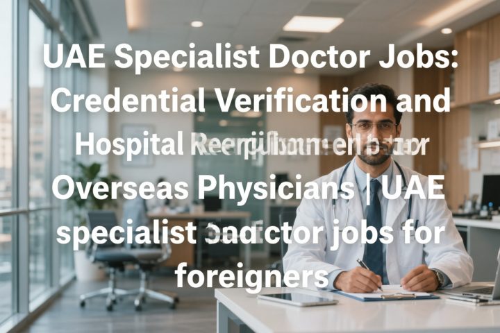 UAE Specialist Doctor Jobs: Credential Verification and Hospital Recruitment for Overseas Physicians