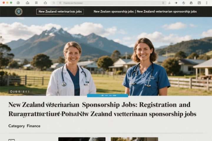 New Zealand Veterinarian Sponsorship Jobs: Registration and Rural Practice Recruitment