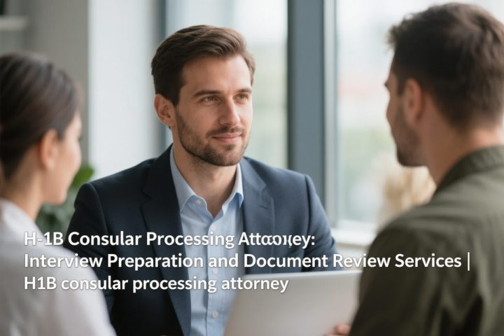 H-1B Consular Processing Attorney: Interview Preparation and Document Review Services