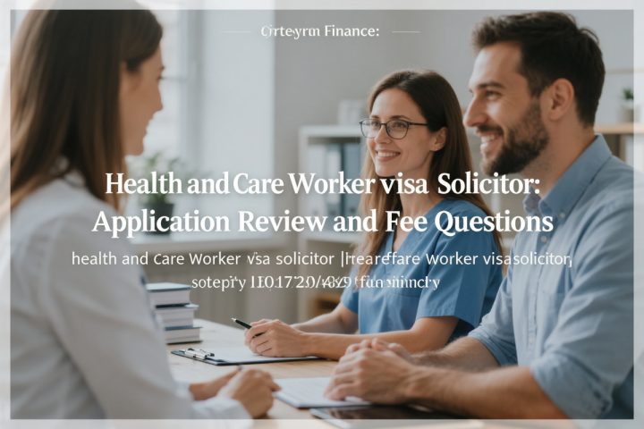 Health and Care Worker Visa Solicitor: Application Review and Fee Questions