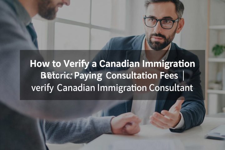 How to Verify a Canadian Immigration Consultant Before Paying Consultation Fees