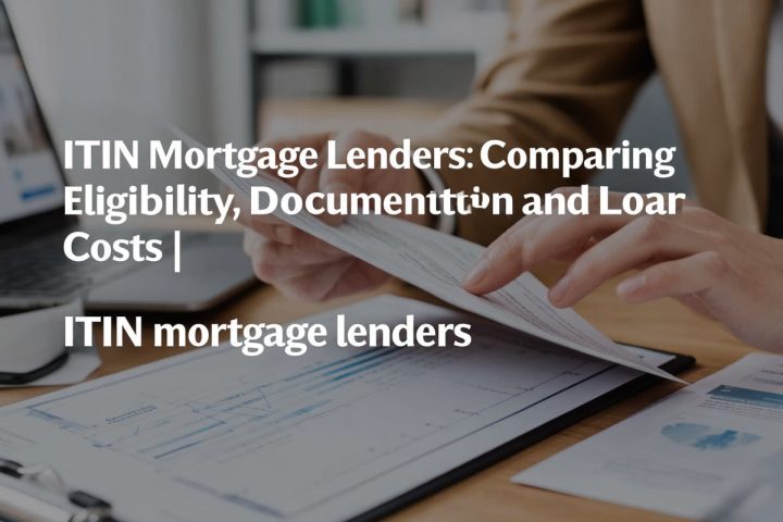 ITIN Mortgage Lenders: Comparing Eligibility, Documentation and Loan Costs